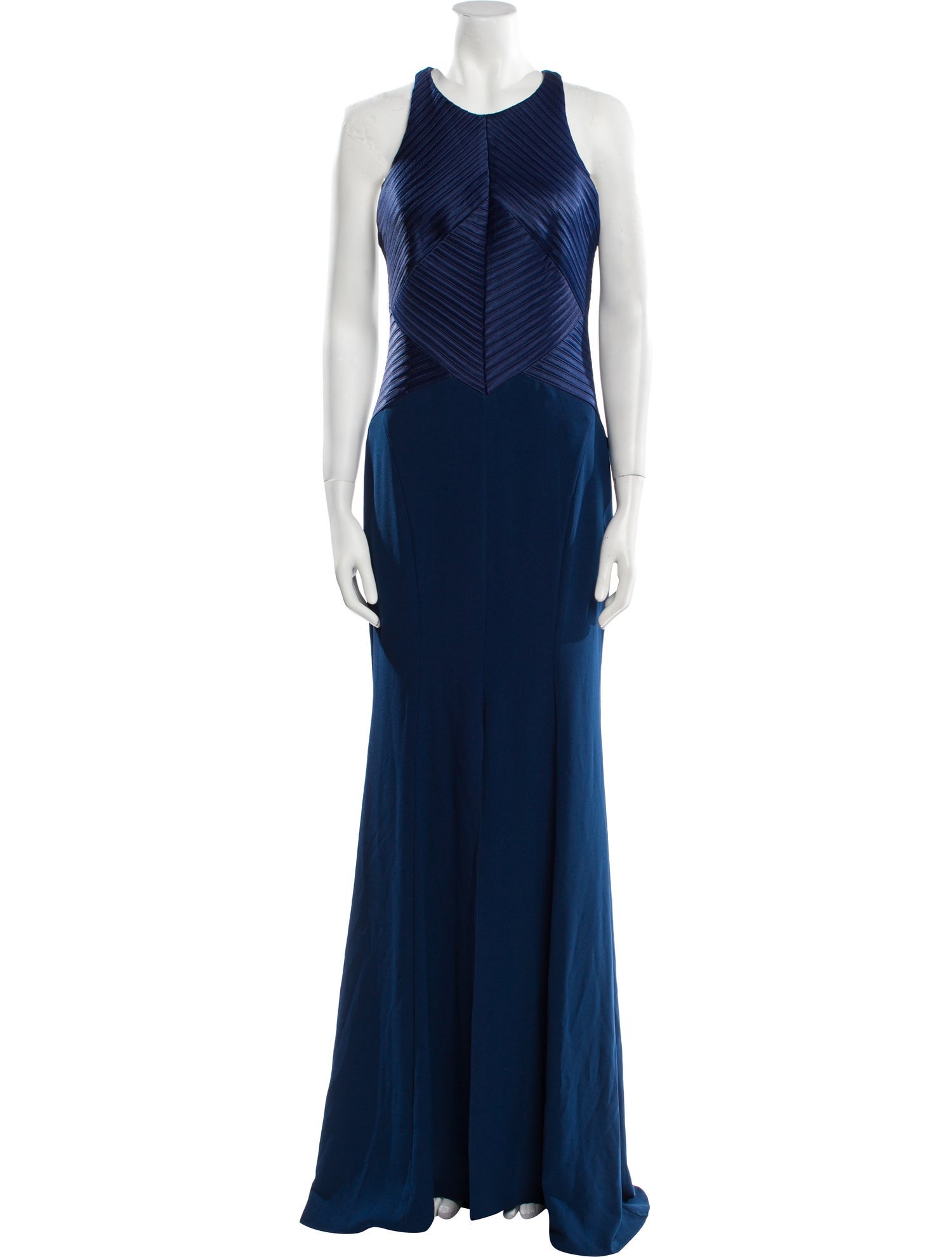 Halston Heritage Crew Neck Long Dress w/ Tags