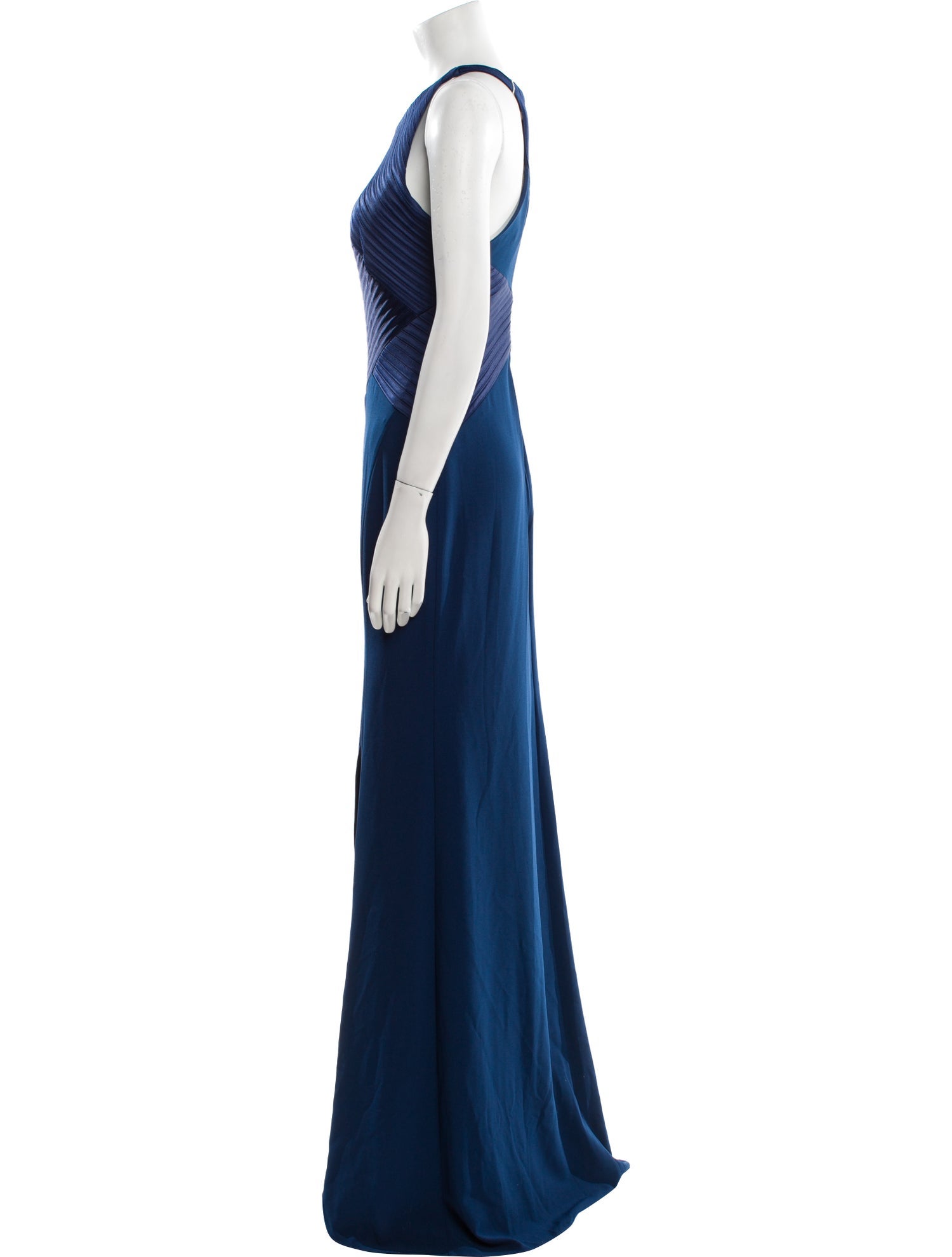 Halston Heritage Crew Neck Long Dress w/ Tags