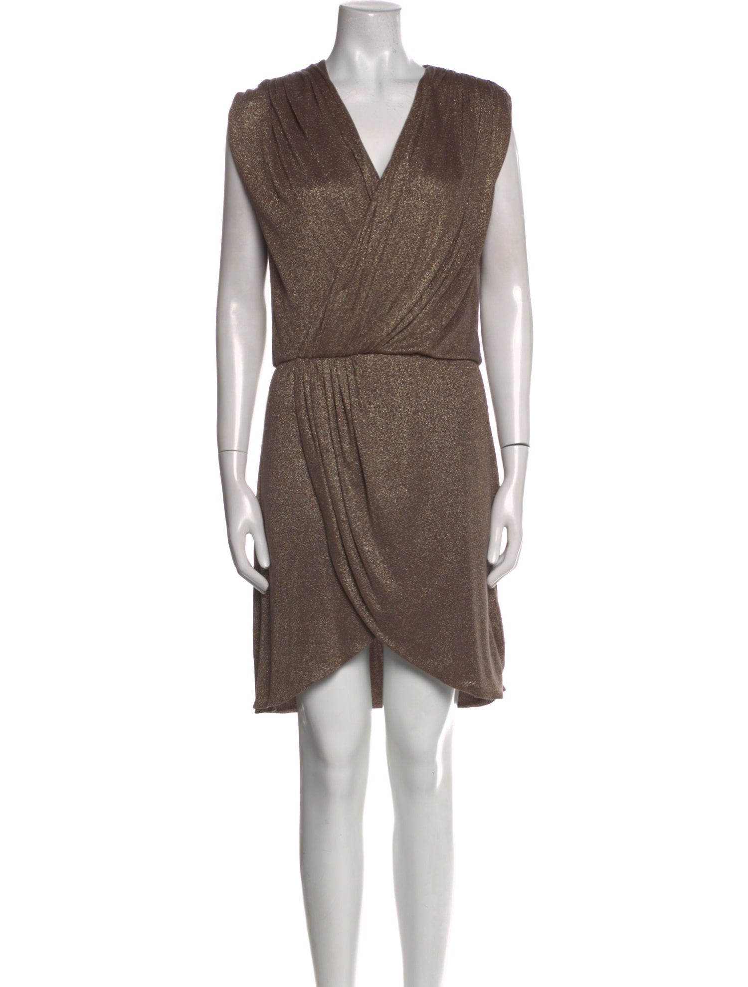 Halston Heritage V-Neck Mini Dress