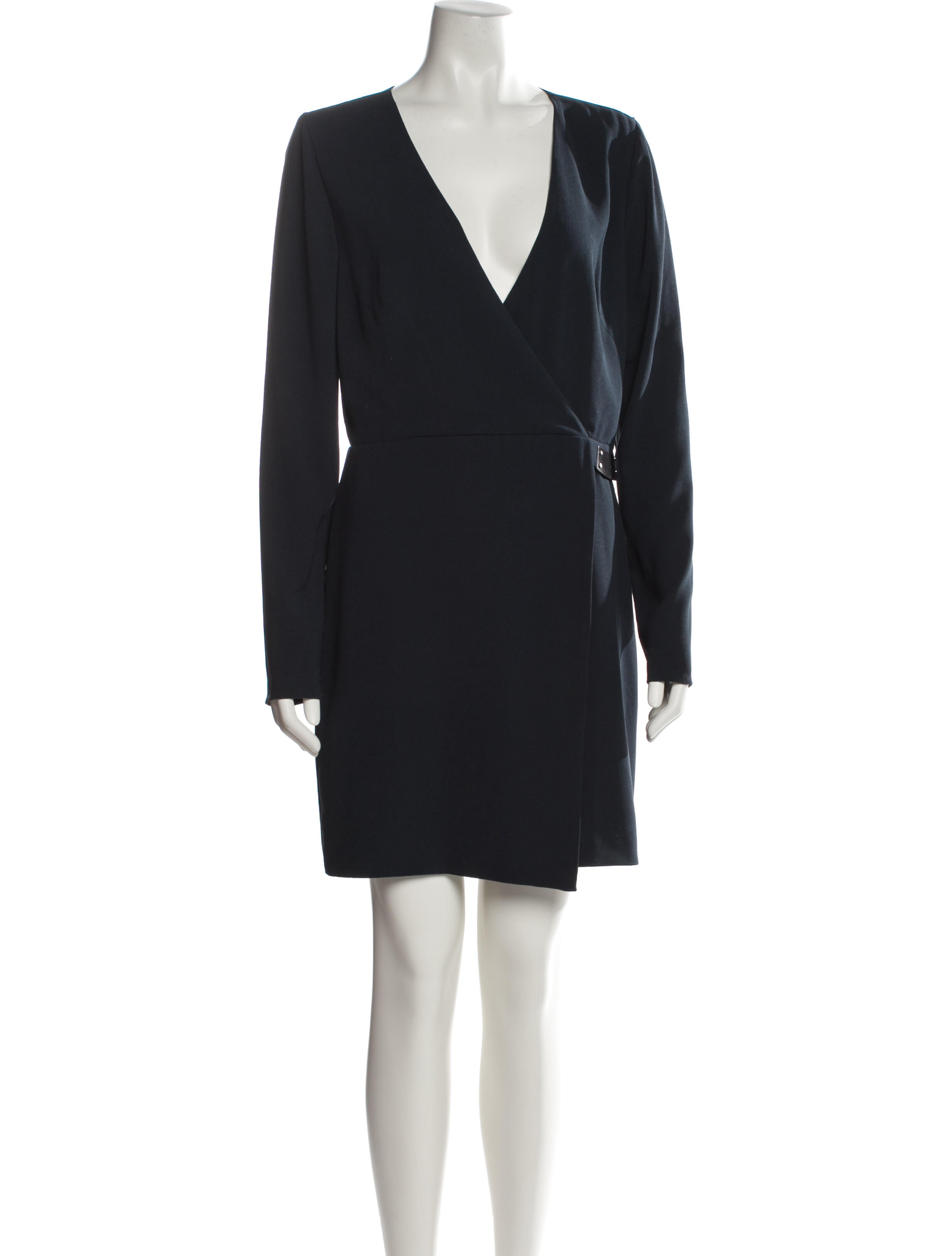 Halston Heritage V-Neck Mini Dress