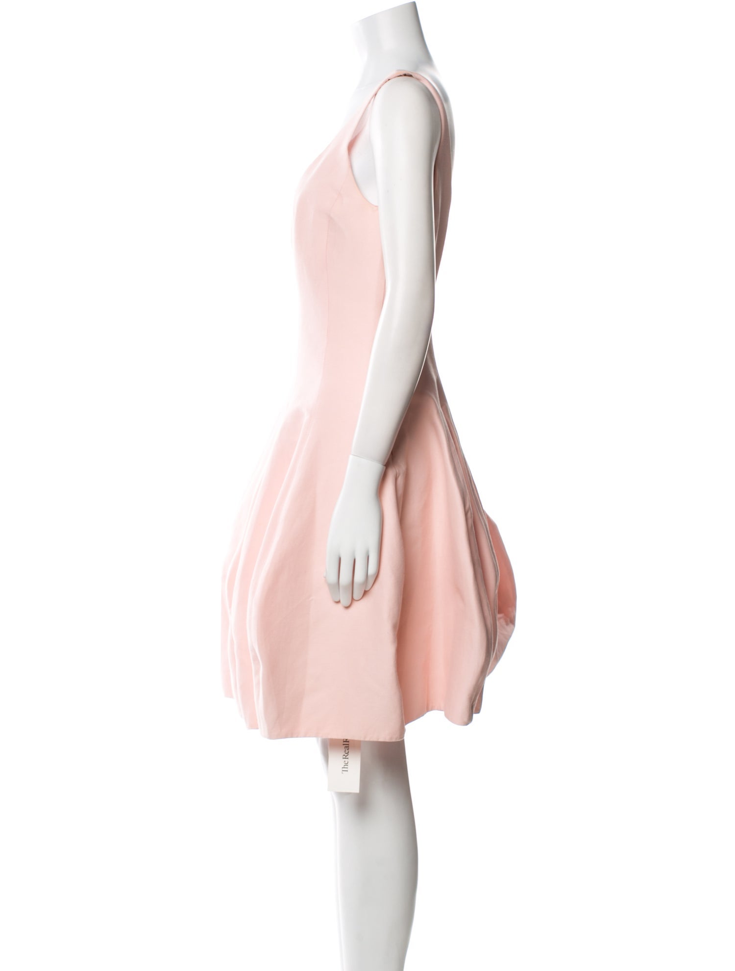 Halston Heritage Scoop Neck Knee-Length Dress