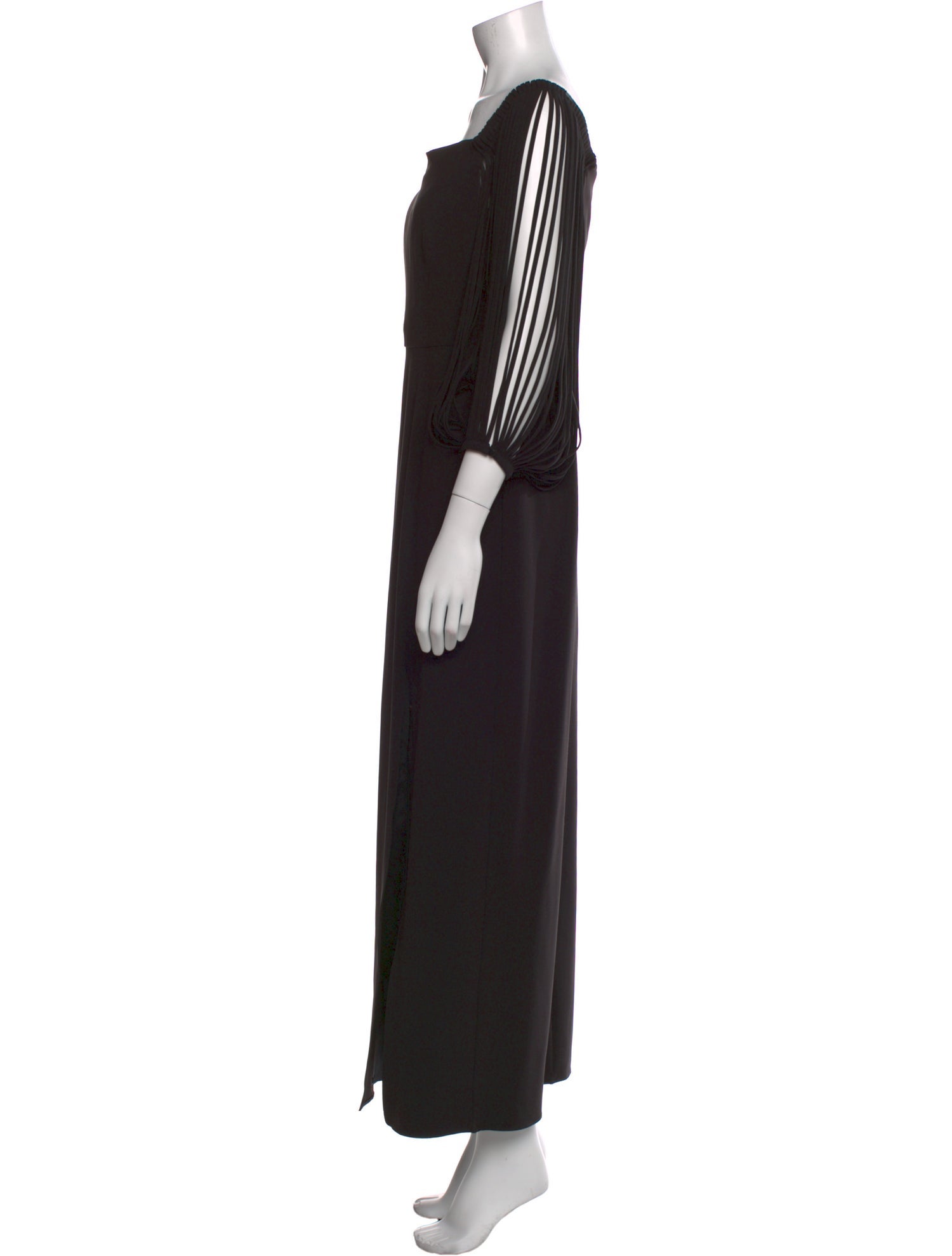 Halston Heritage Square Neckline Long Dress