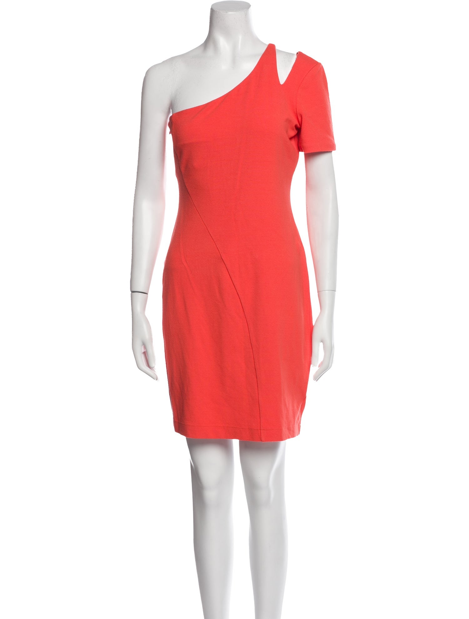 Halston Heritage One-Shoulder Mini Dress