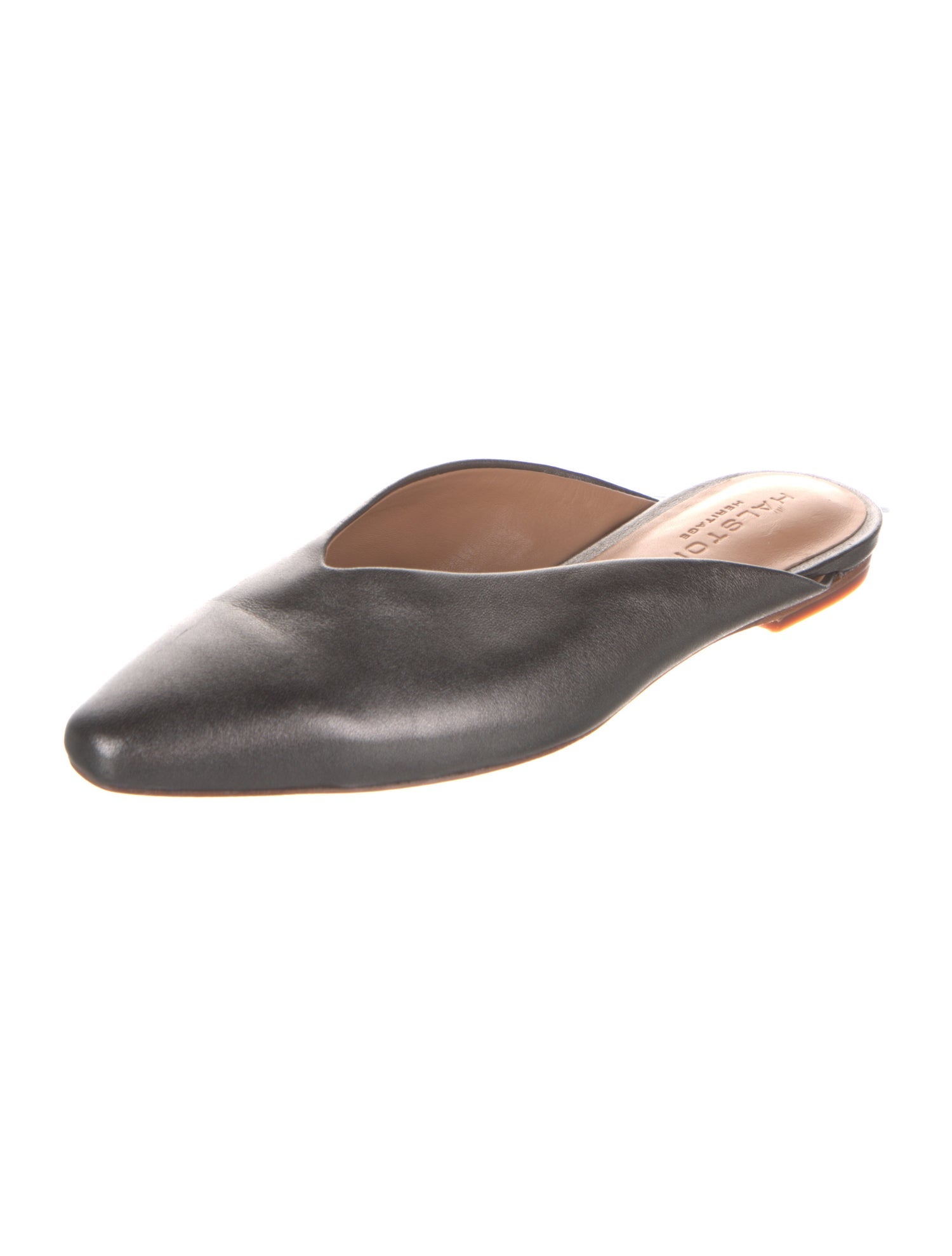 Halston Heritage Leather Mules
