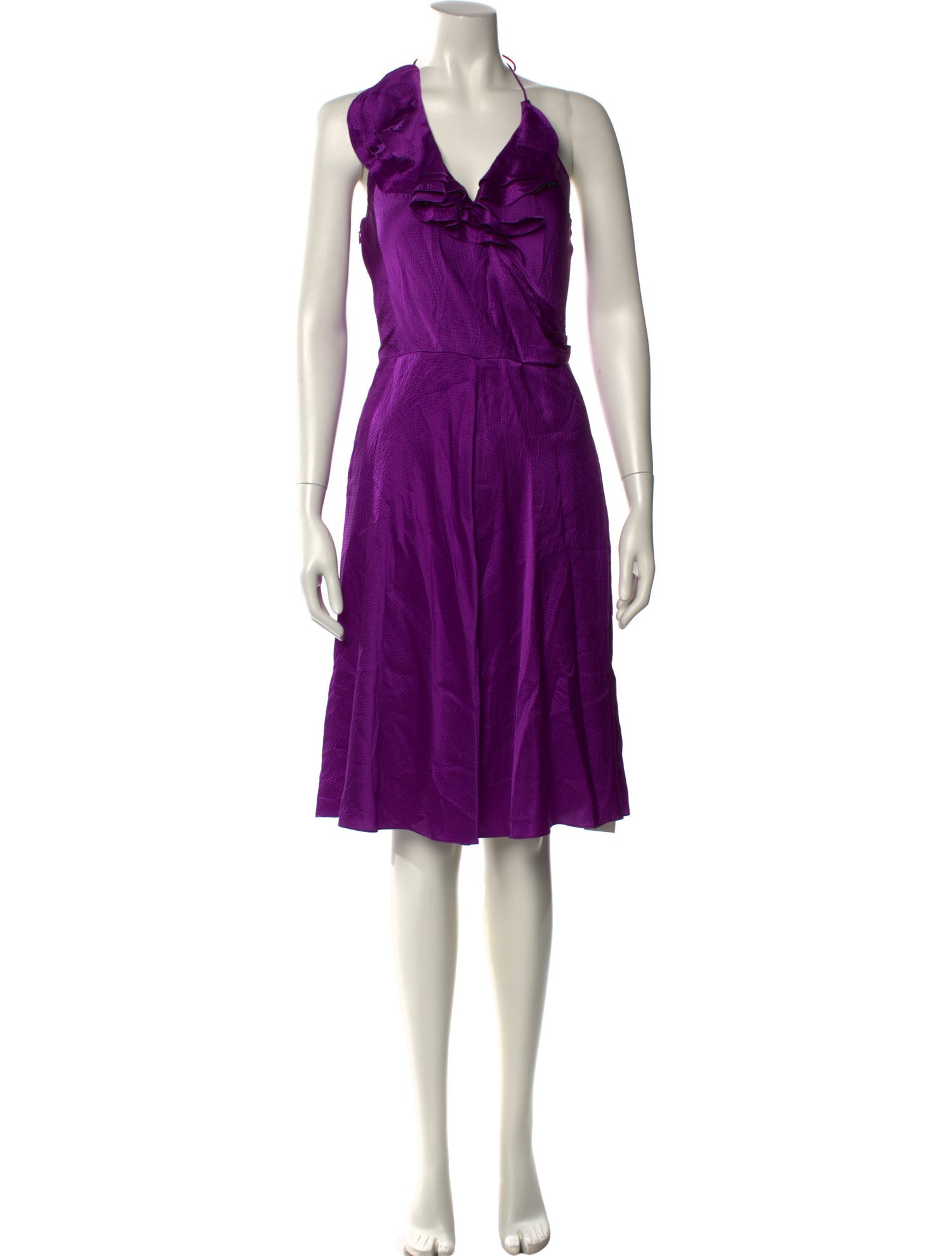 Halston Heritage Silk Knee-Length Dress
