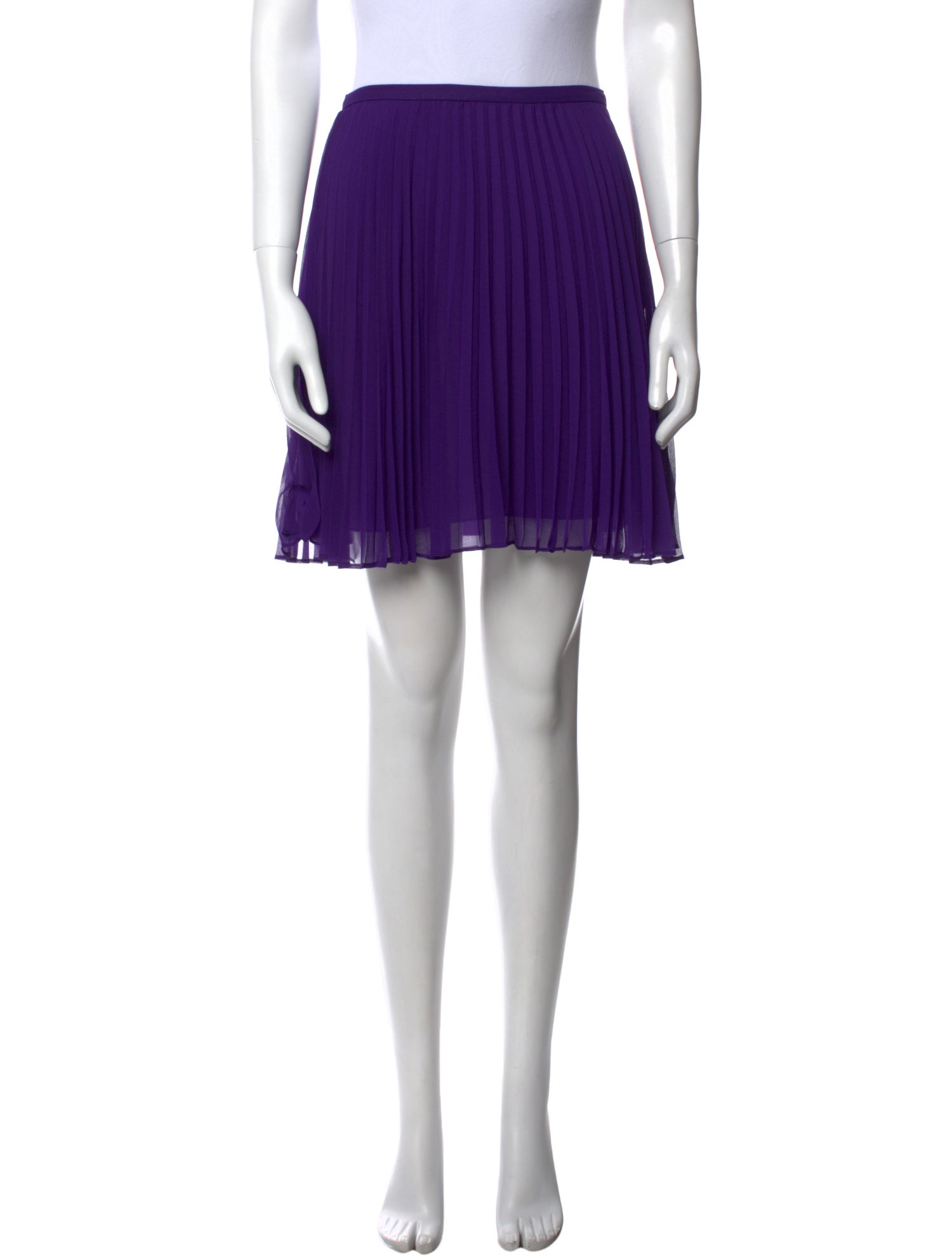 Halston Heritage Pleated Accents Mini Skirt w/ Tags