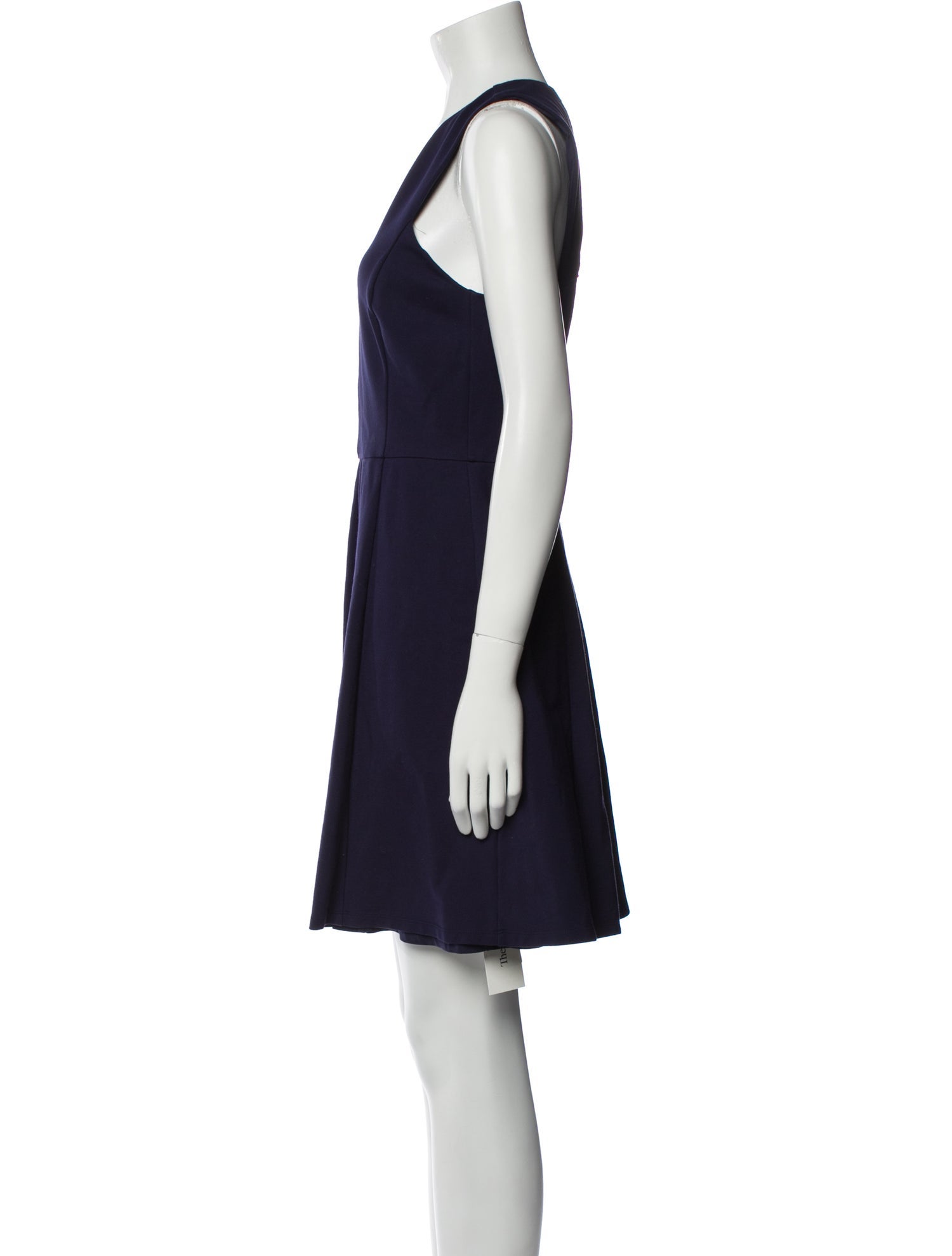 Halston Heritage V-Neck Mini Dress