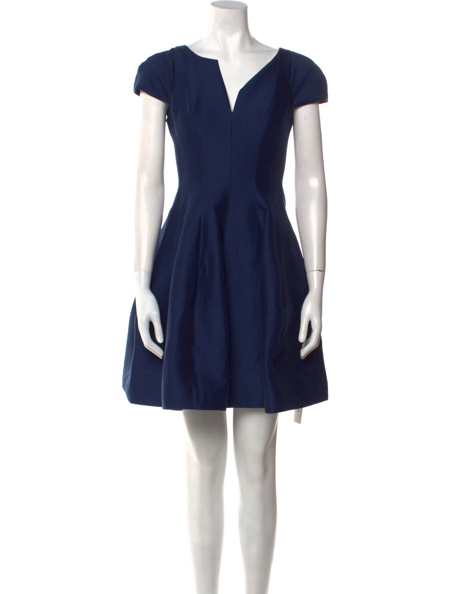 Halston Heritage V-Neck Mini Dress