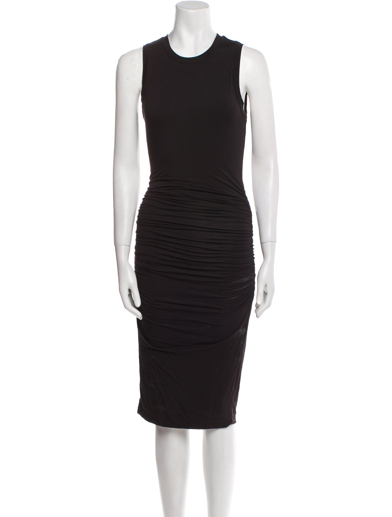 Halston Heritage Crew Neck Knee-Length Dress