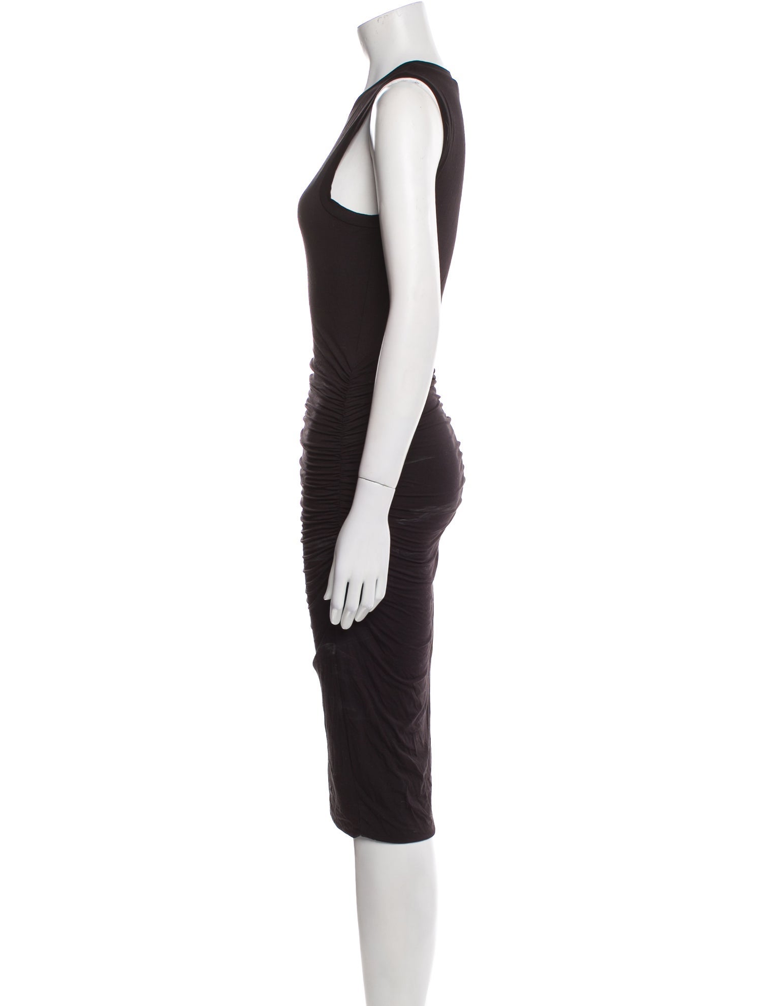 Halston Heritage Crew Neck Knee-Length Dress