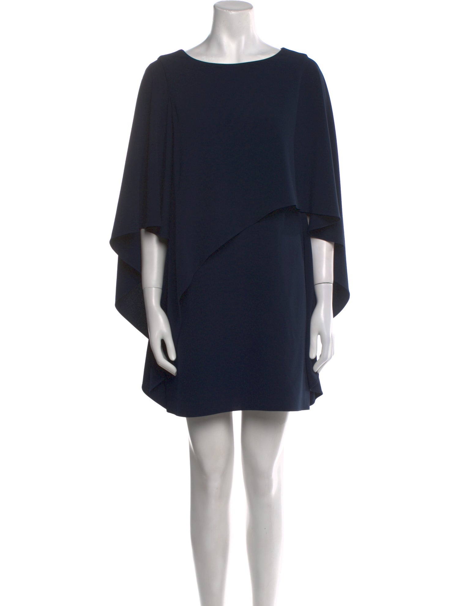 Halston Heritage Scoop Neck Mini Dress