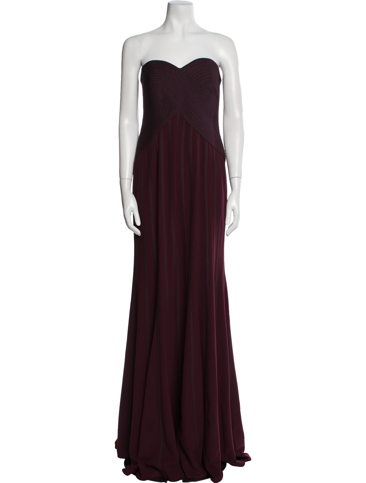 Halston Heritage Strapless Long Dress