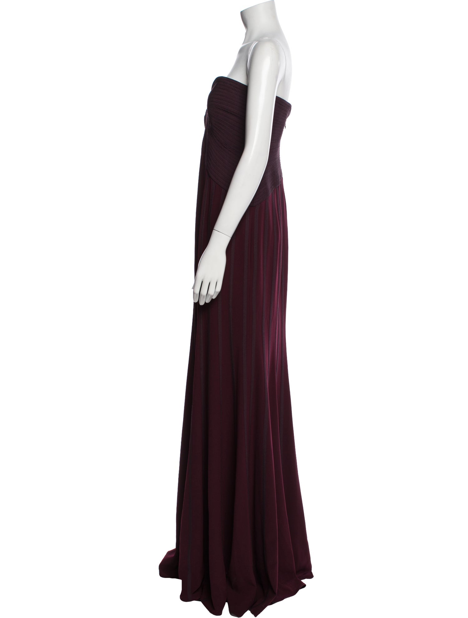 Halston Heritage Strapless Long Dress