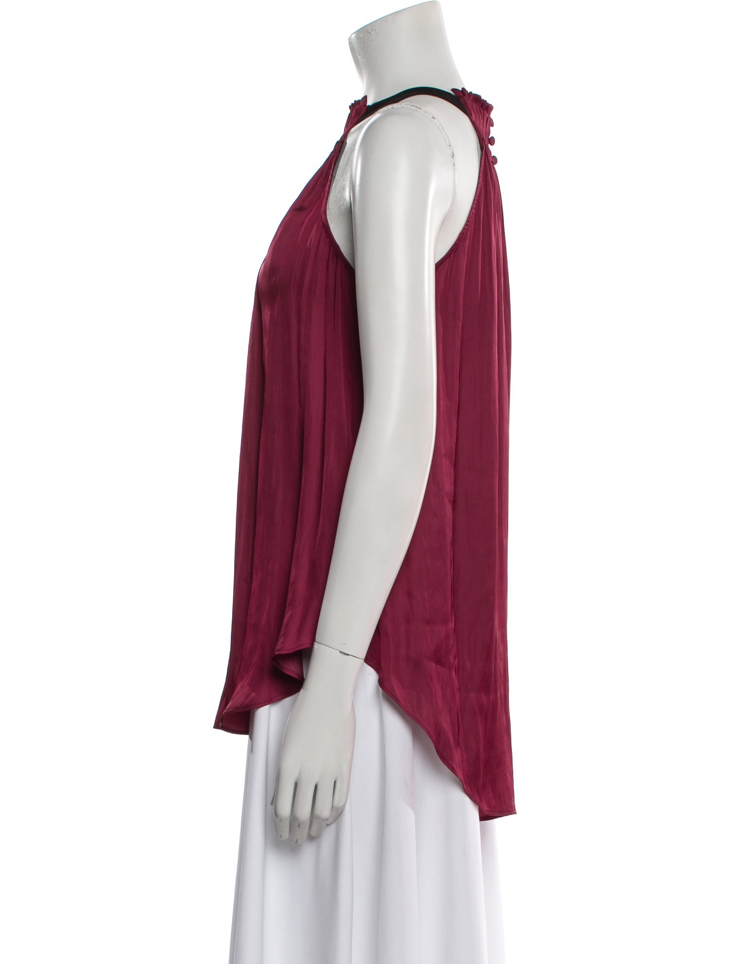 Halston Heritage Halterneck Sleeveless Blouse