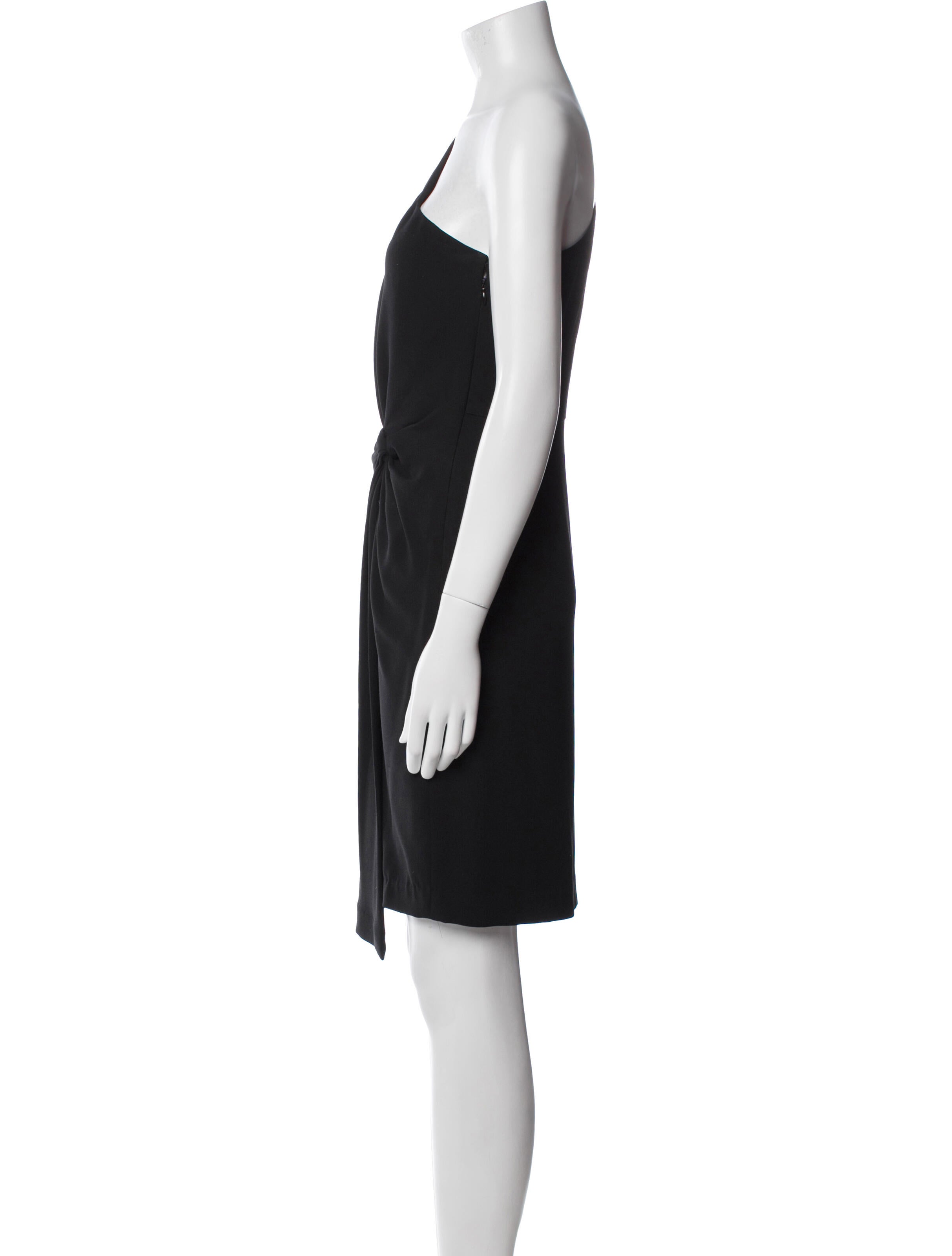 Halston Heritage One-Shoulder Knee-Length Dress