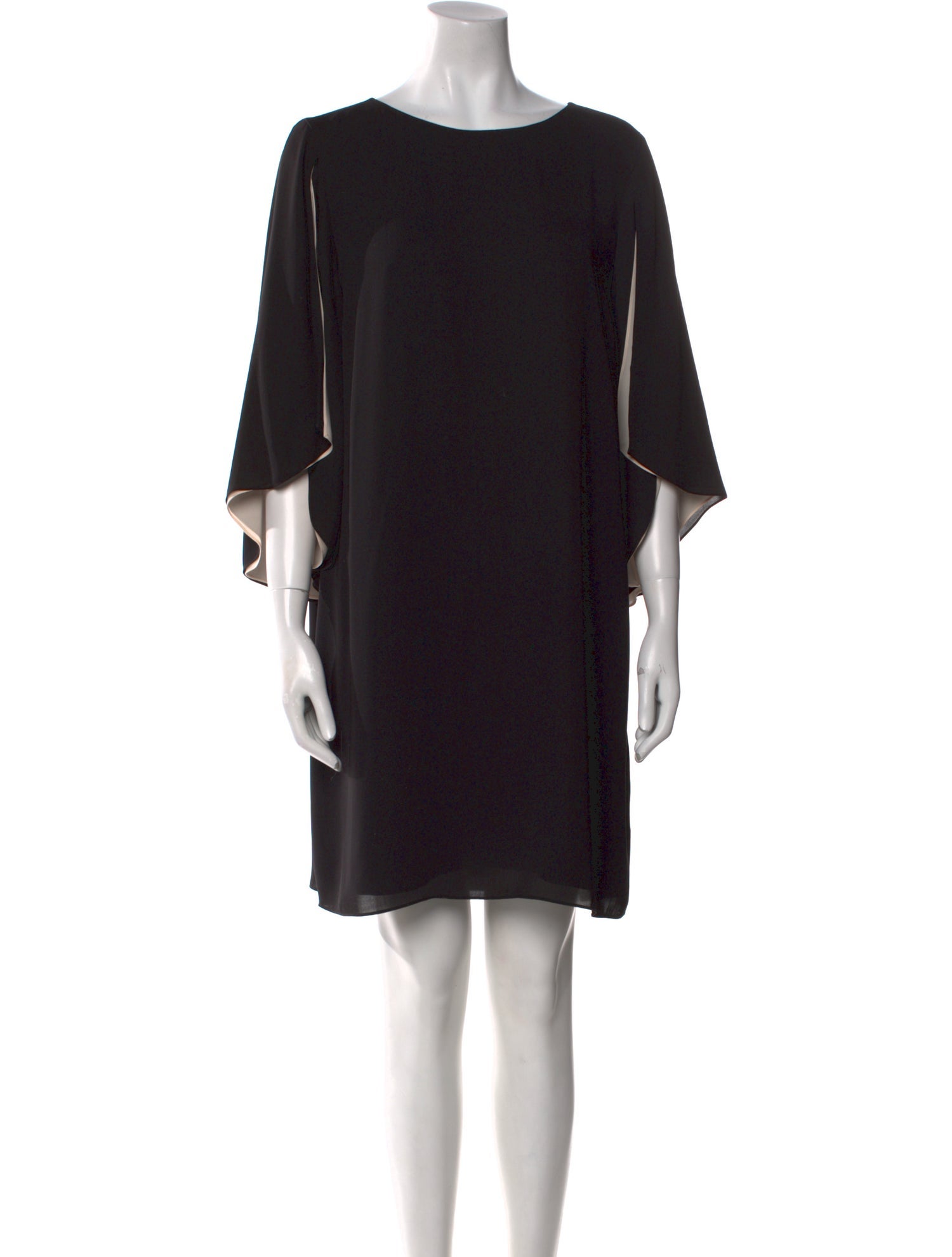 Halston Heritage Scoop Neck Knee-Length Dress