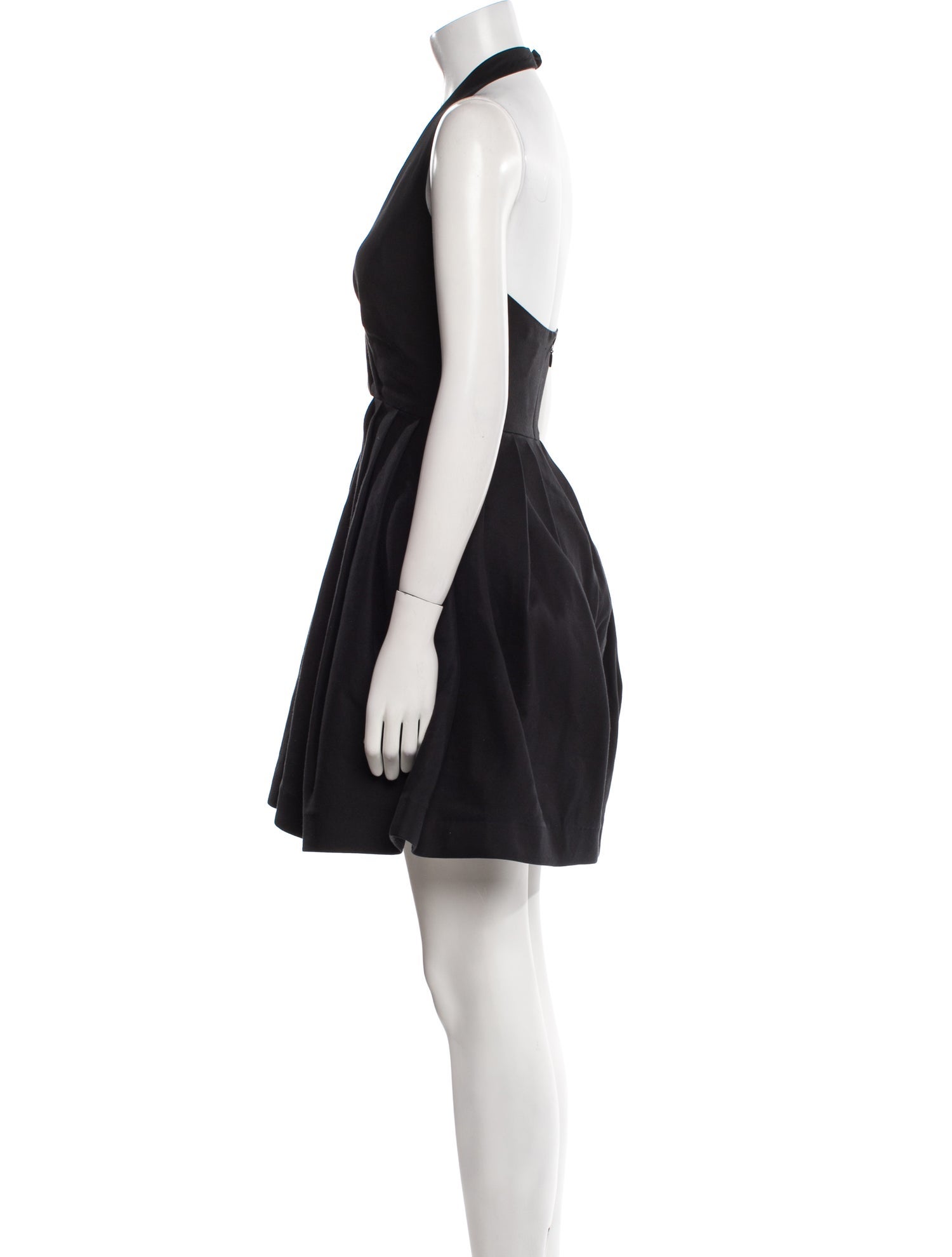 Halston Heritage Halterneck Knee-Length Dress