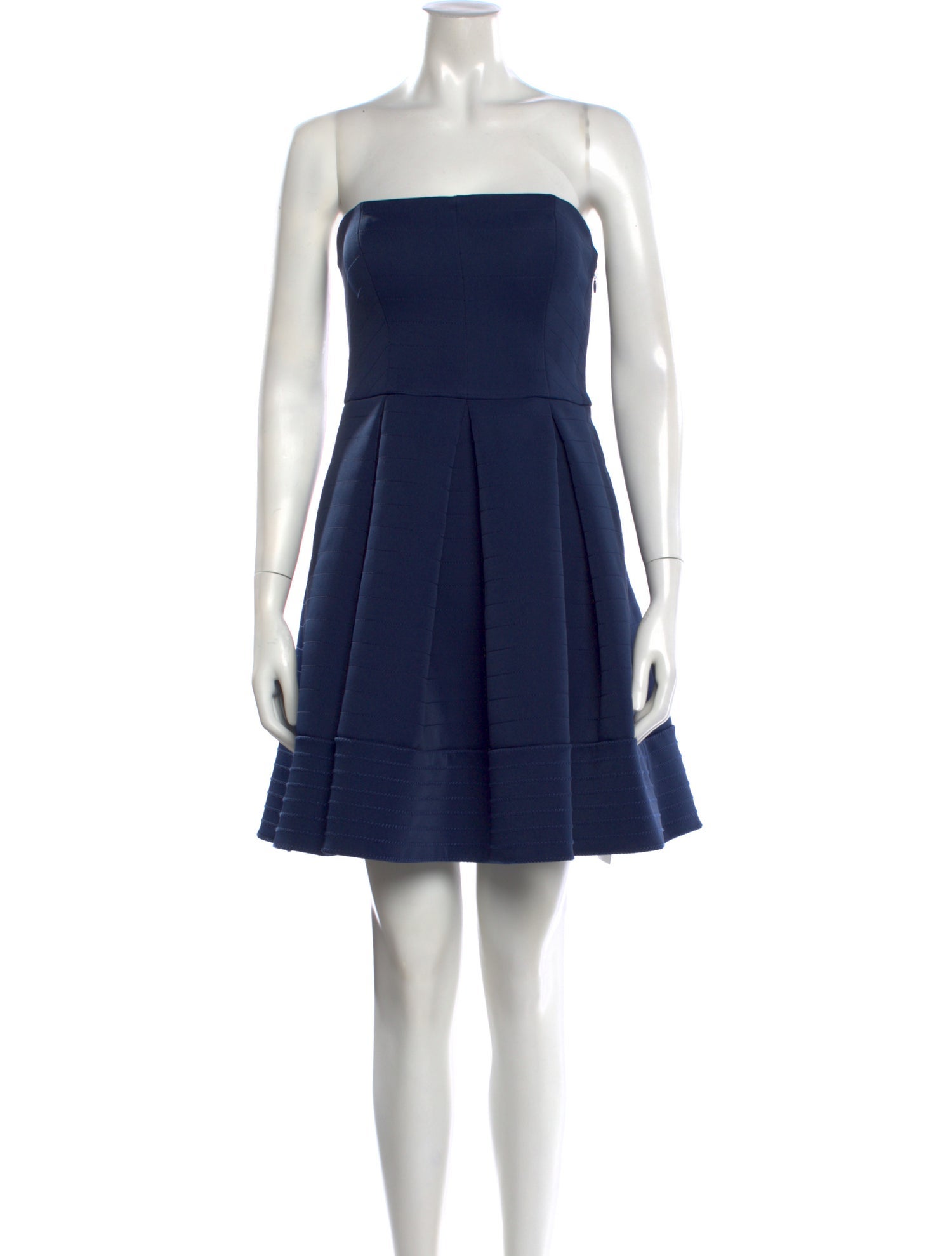 halston heritage blue dress Halston Heritage gorgeous blue lined gown long dress A-line bodice sz 0