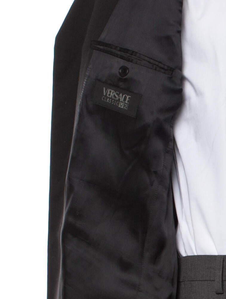 V2 Versace Classic Blazer - Black Suiting, Clothing - WH221328