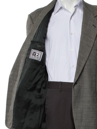 V2 Versace Classic Houndstooth Print Blazer
