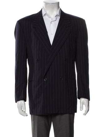 V2 Versace Classic Wool Striped Blazer