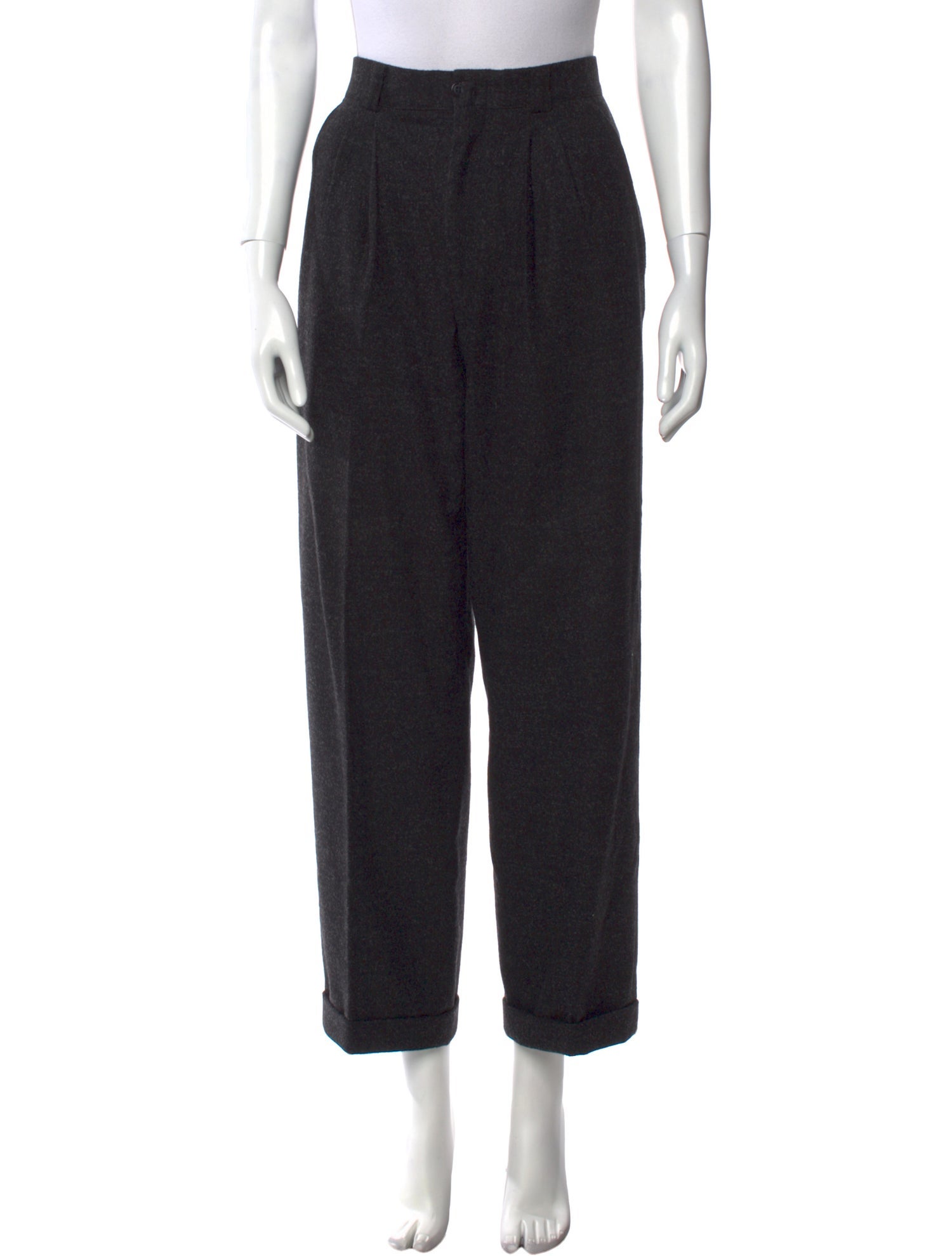 V2 Versace Classic Virgin Wool Wide Leg Pants