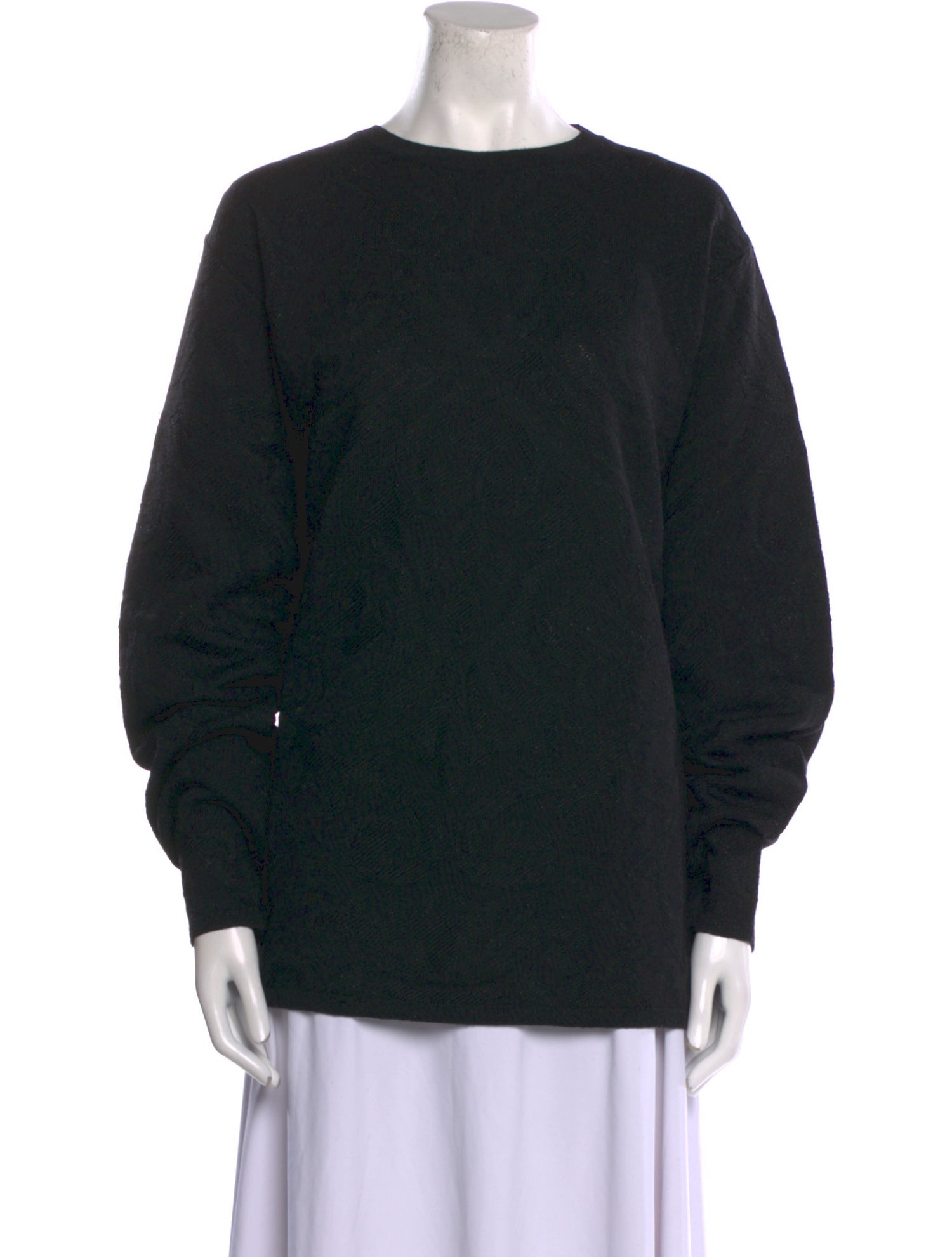 V2 Versace Classic Merino Wool Bateau Neckline Sweater