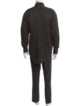 V2 Versace Classic Striped Long Sleeve Shirt