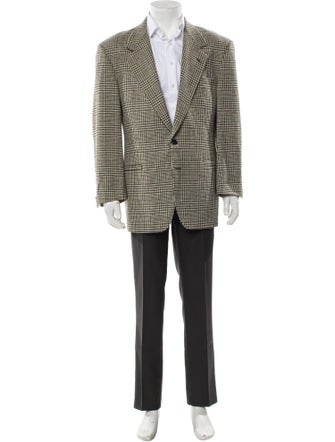 V2 Versace Classic Houndstooth Print Blazer