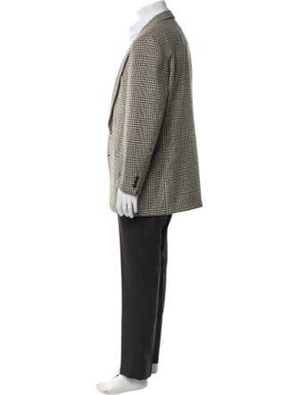 V2 Versace Classic Houndstooth Print Blazer