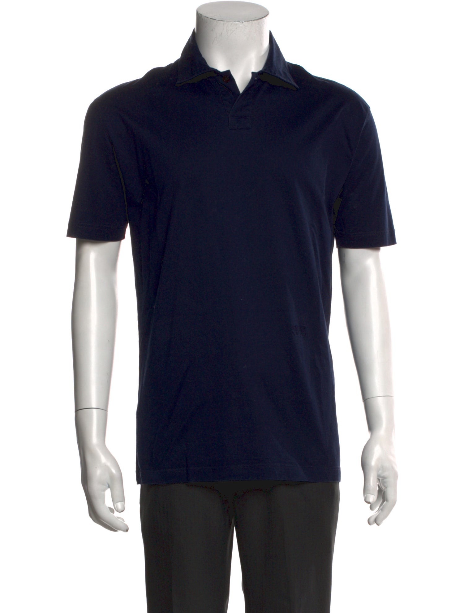 V2 Versace Classic Collar Short Sleeve Polo Shirt