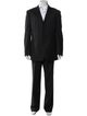 V2 Versace Classic Wool Striped Two-Piece Suit