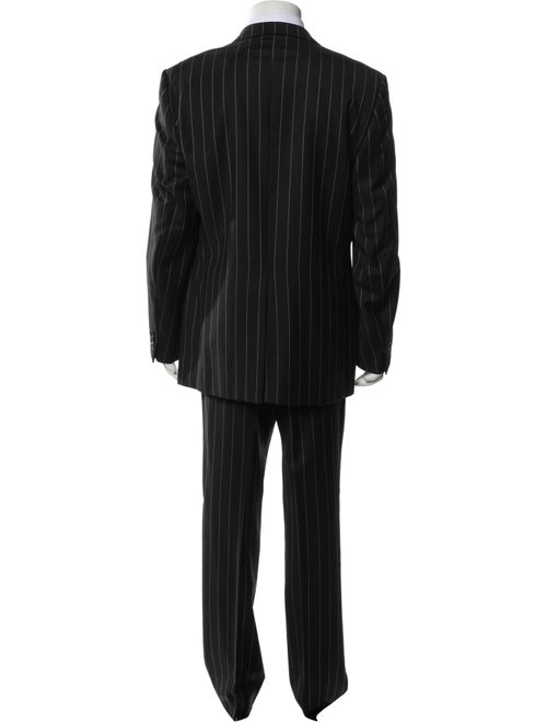 V2 Versace Classic Wool Striped Two-Piece Suit