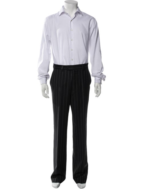 V2 Versace Classic Wool Striped Two-Piece Suit