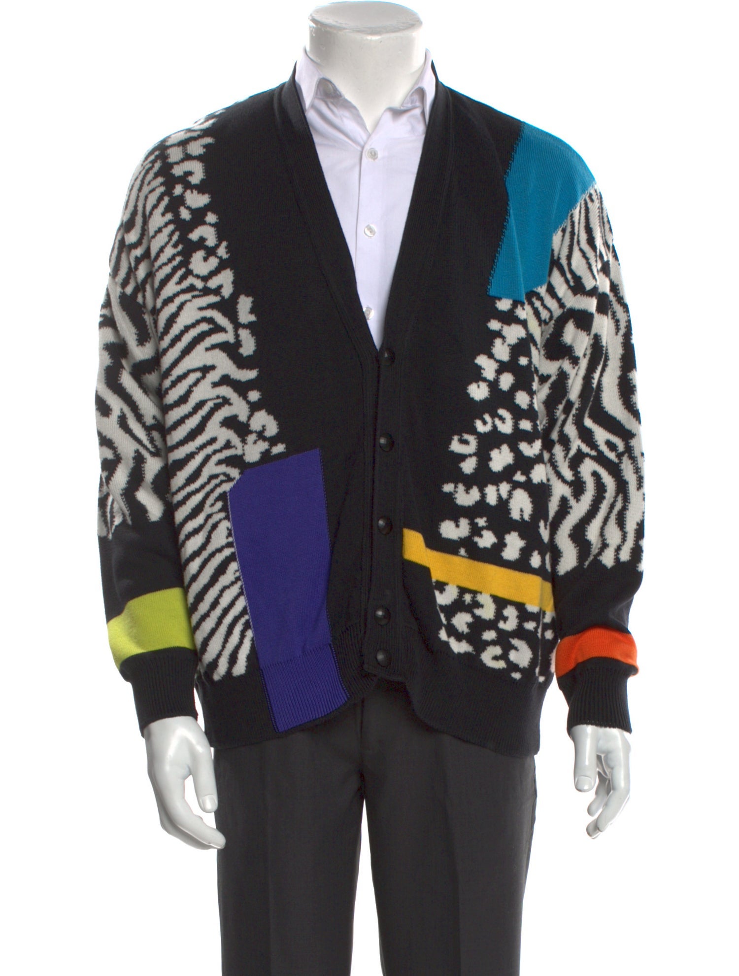 V2 Versace Classic Vintage Late 1980's - Early 1990's Cardigan