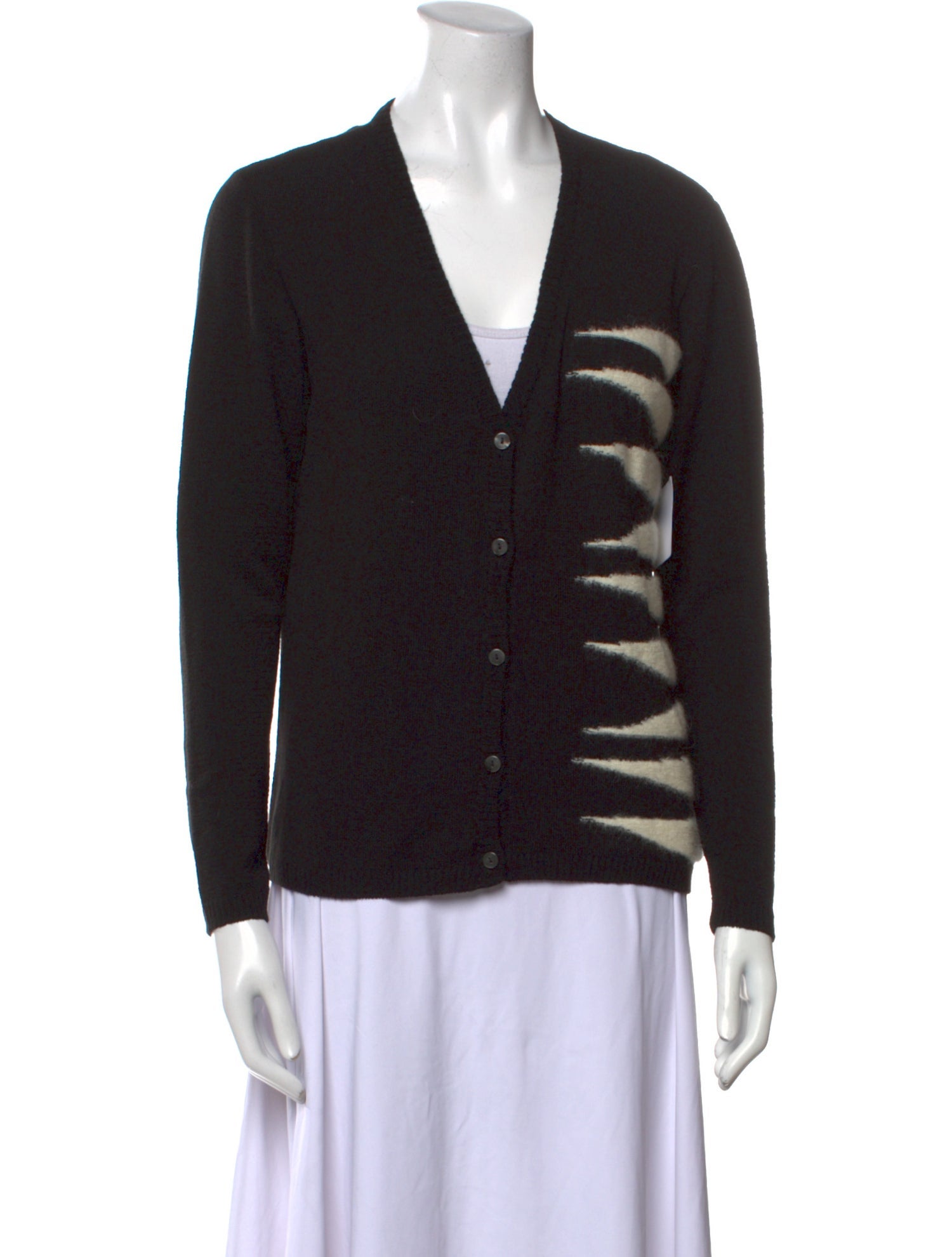 V2 Versace Classic Virgin Wool Striped Sweater