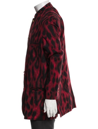 V2 Versace Classic Wool Animal Print Blazer