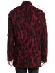 V2 Versace Classic Wool Animal Print Blazer