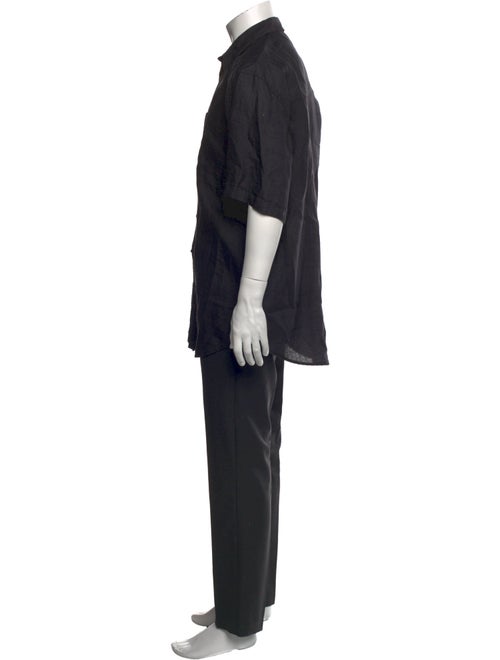 V2 Versace Classic Linen Short Sleeve Shirt