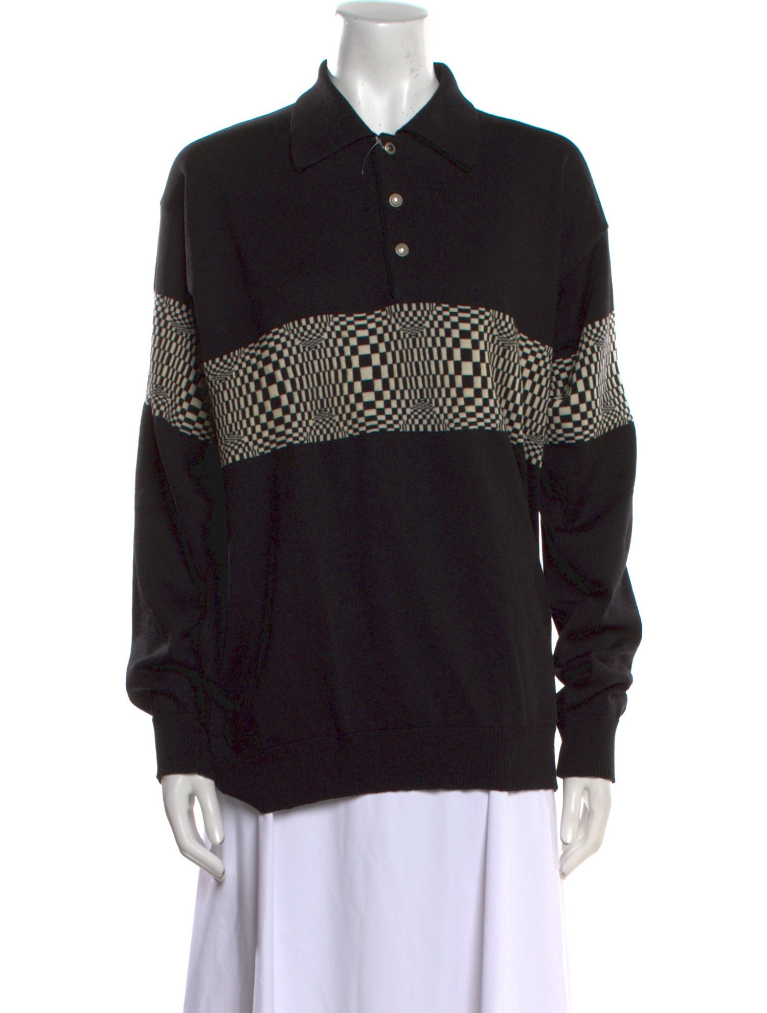 V2 Versace Classic Graphic Print Long Sleeve Sweatshirt