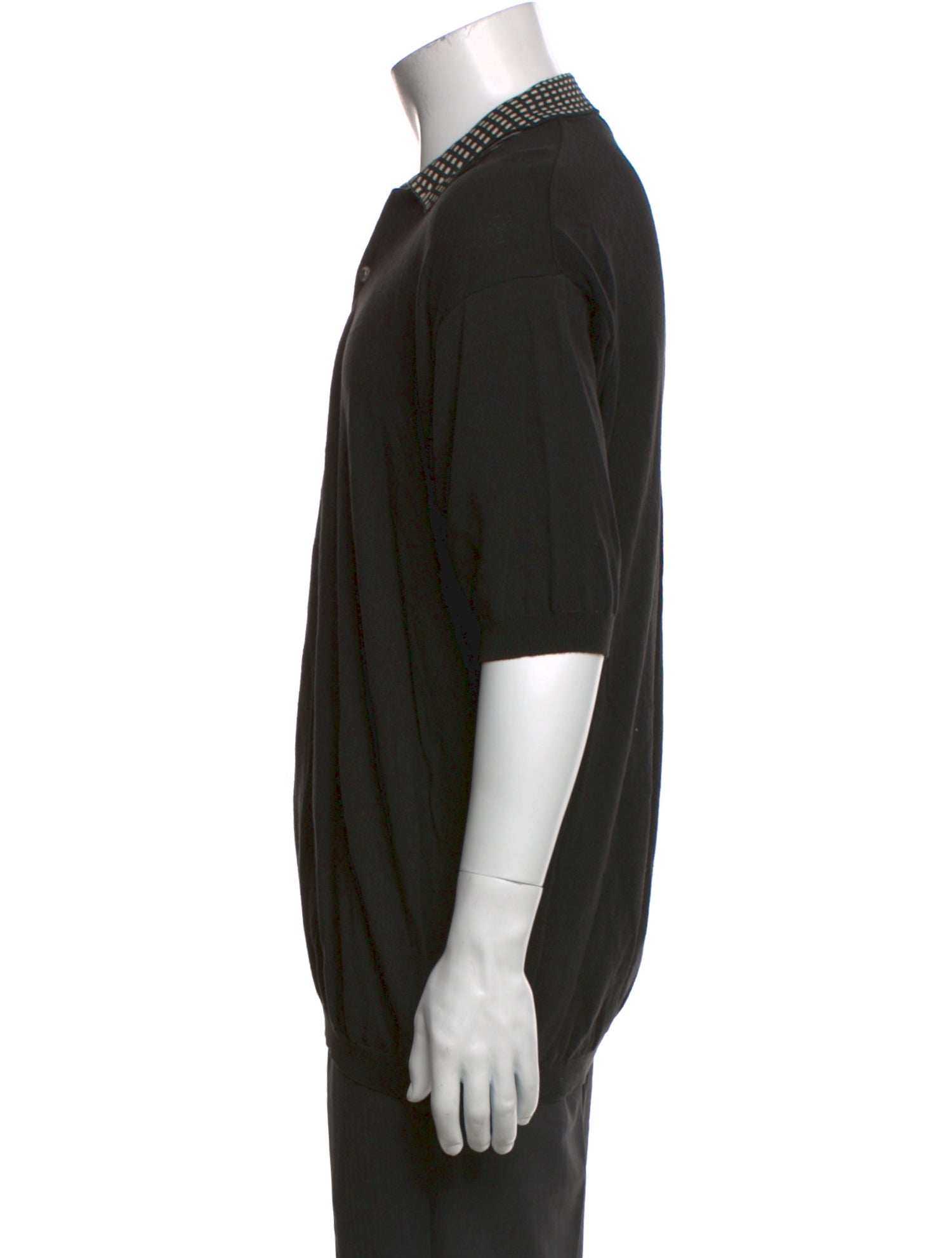 V2 Versace Classic Crew Neck Short Sleeve Polo Shirt