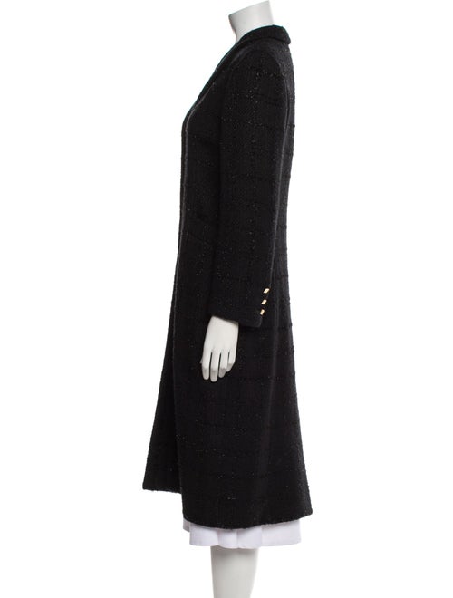 V2 Versace Classic Virgin Wool Tweed Pattern Coat