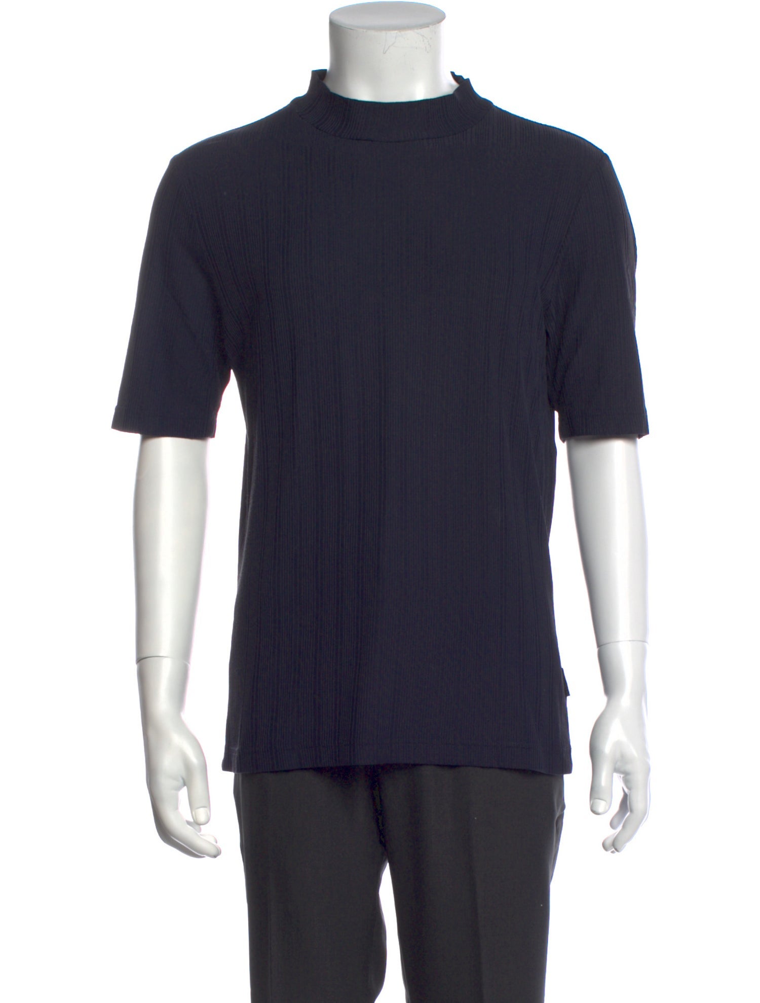 V2 Versace Classic Mock Neck Short Sleeve T-Shirt