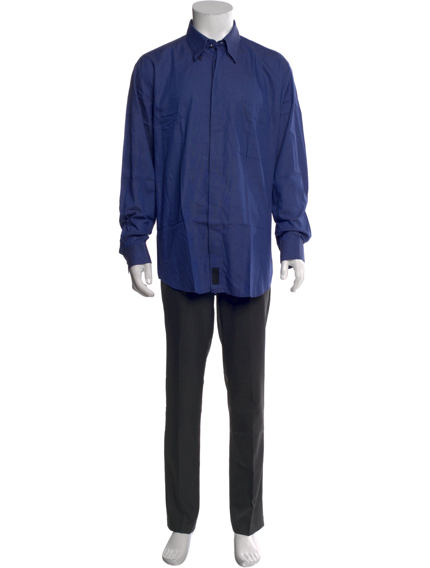 V2 Versace Classic Long Sleeve Dress Shirt