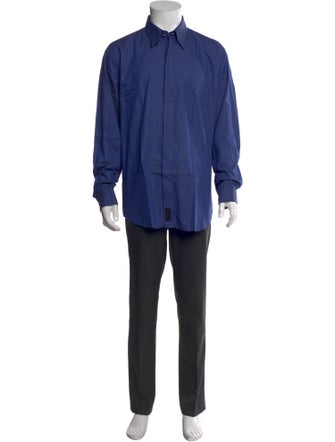 V2 Versace Classic Long Sleeve Dress Shirt