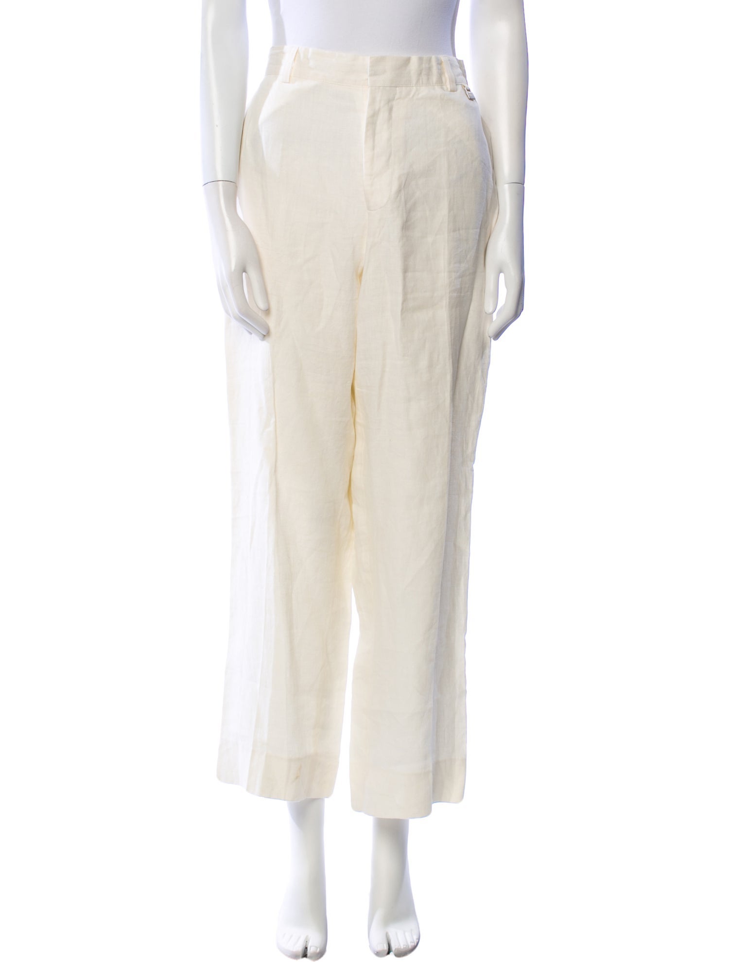 V2 Versace Classic Linen Wide Leg Pants