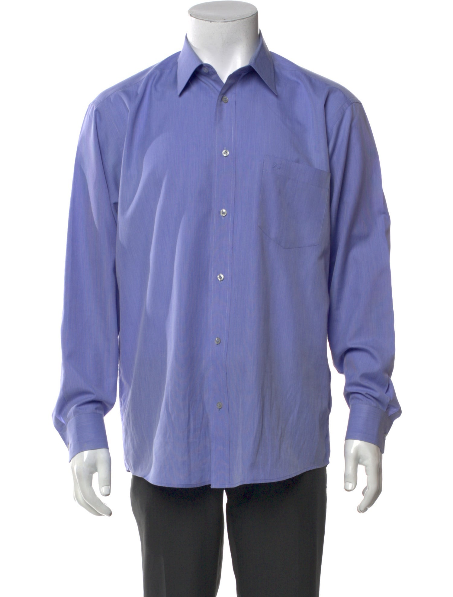 V2 Versace Classic Long Sleeve Dress Shirt