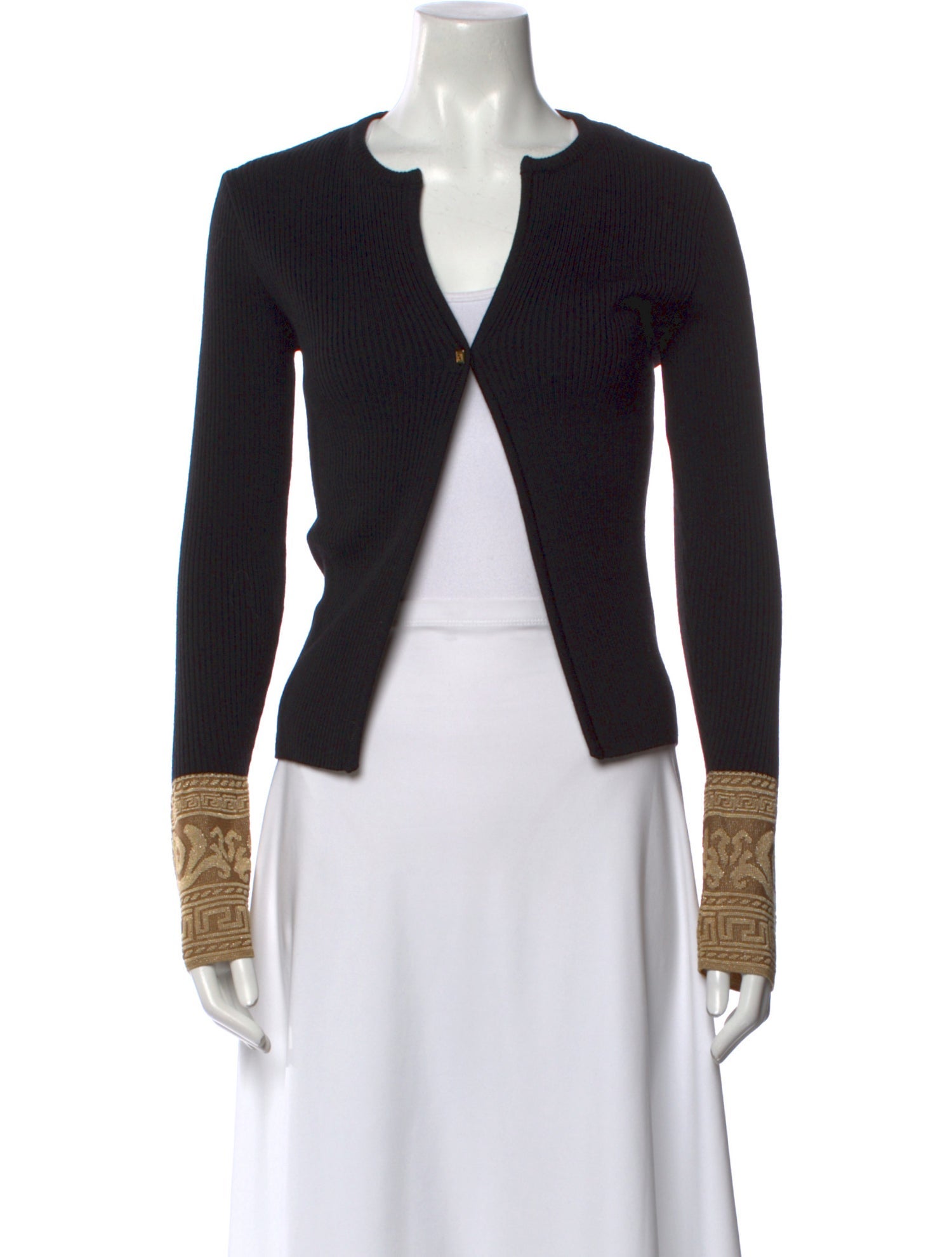 V2 Versace Classic V-Neck Sweater