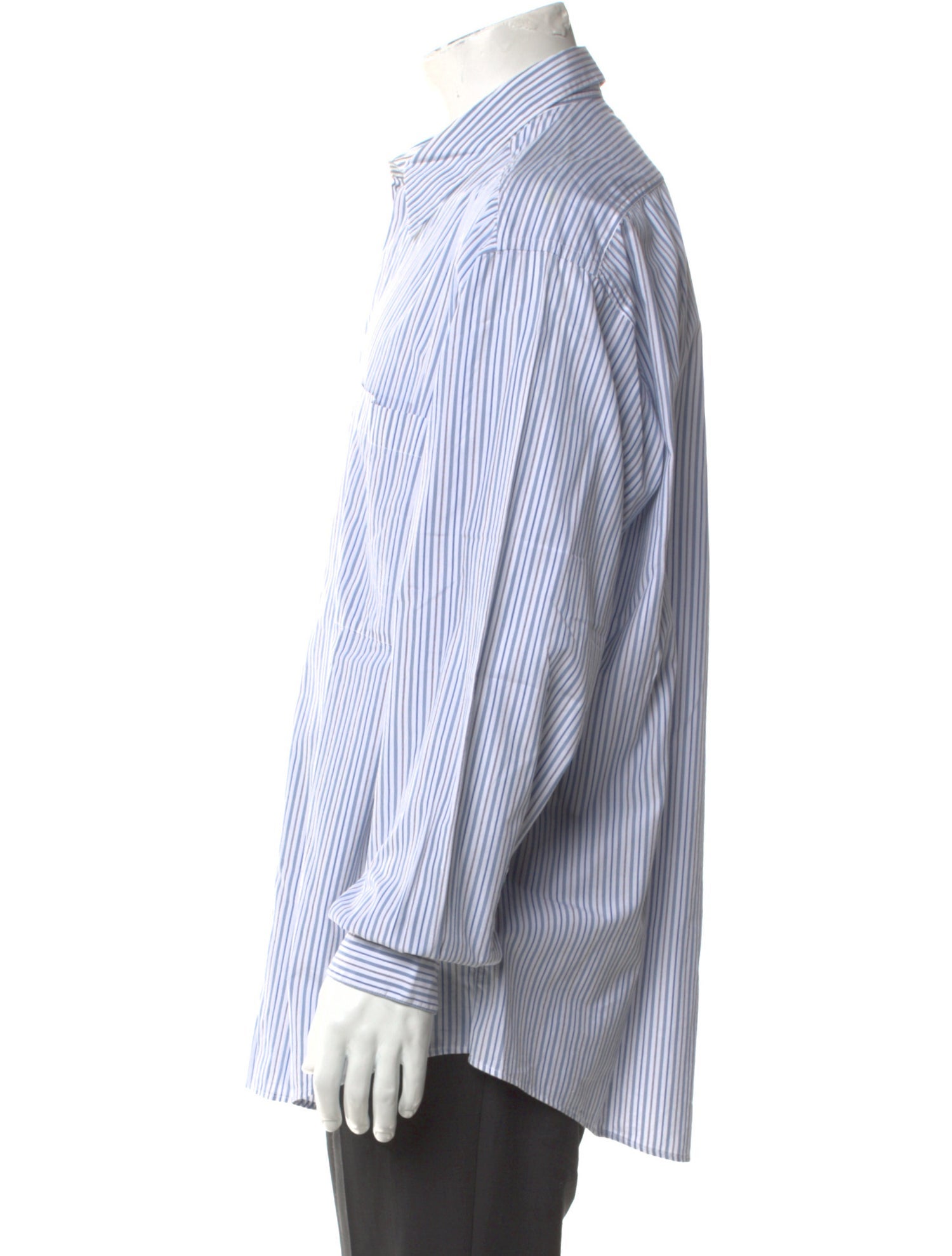 V2 Versace Classic Striped Long Sleeve Shirt