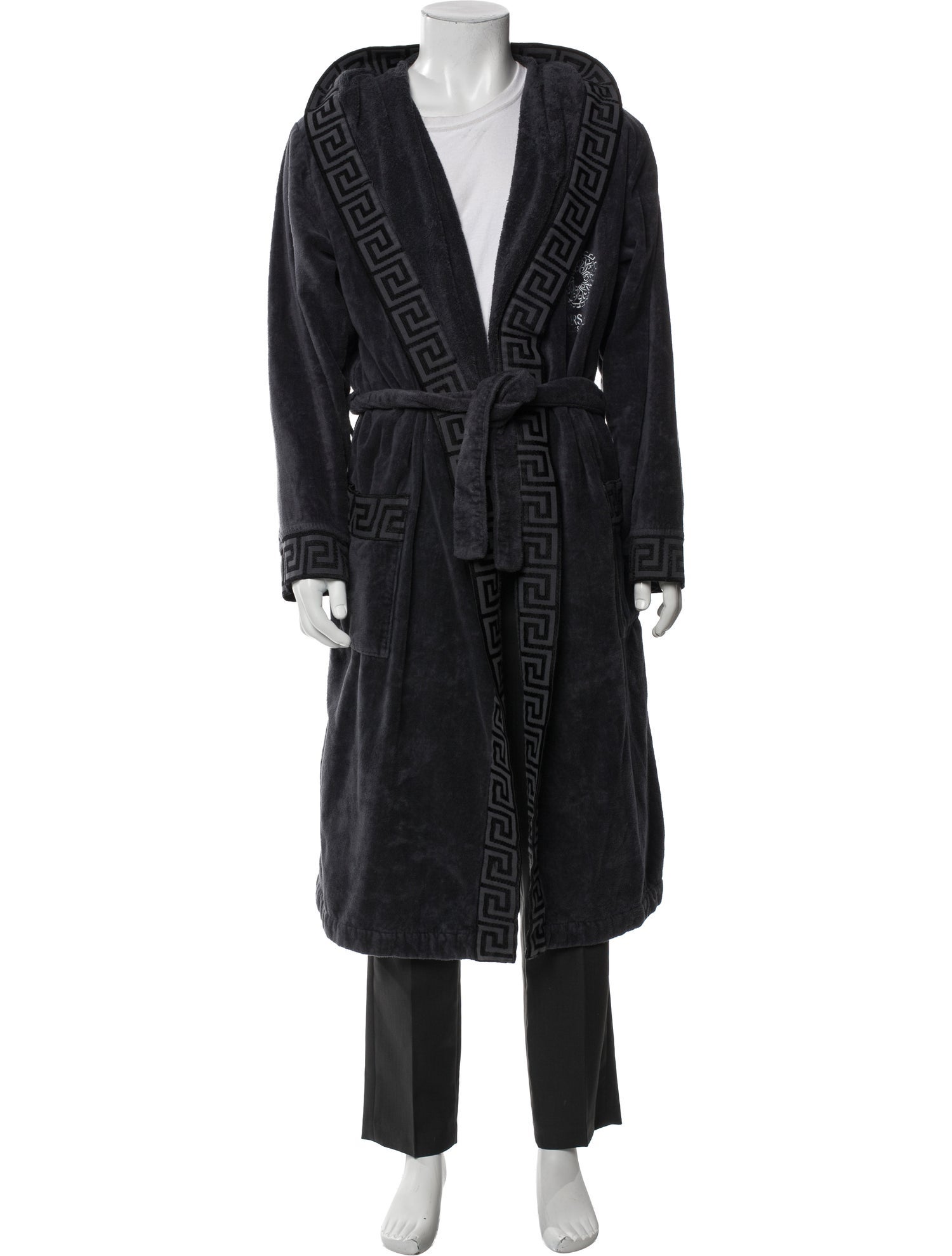 V2 Versace Classic Embroidered Accent Robe